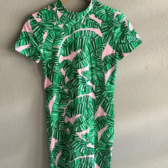 NWT Lilly Pulitzer Hallie Short Sleeve Dress - Conch Shell Pink - Picture 3 of 7